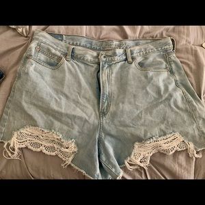 American Eagle Light Denim Shorts